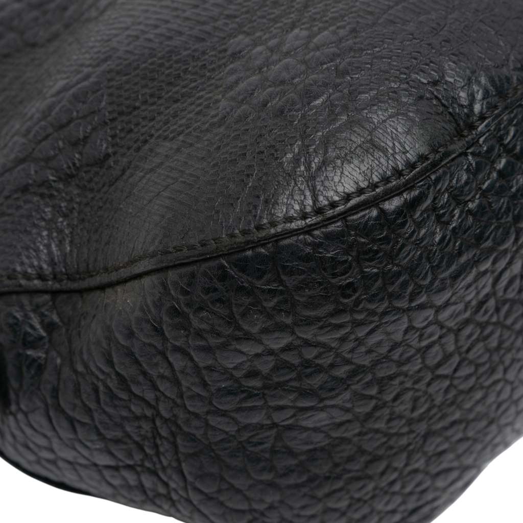 Burberry Small Heritage Grain Check Embossed Orchard Bowling Bag - Detail 2