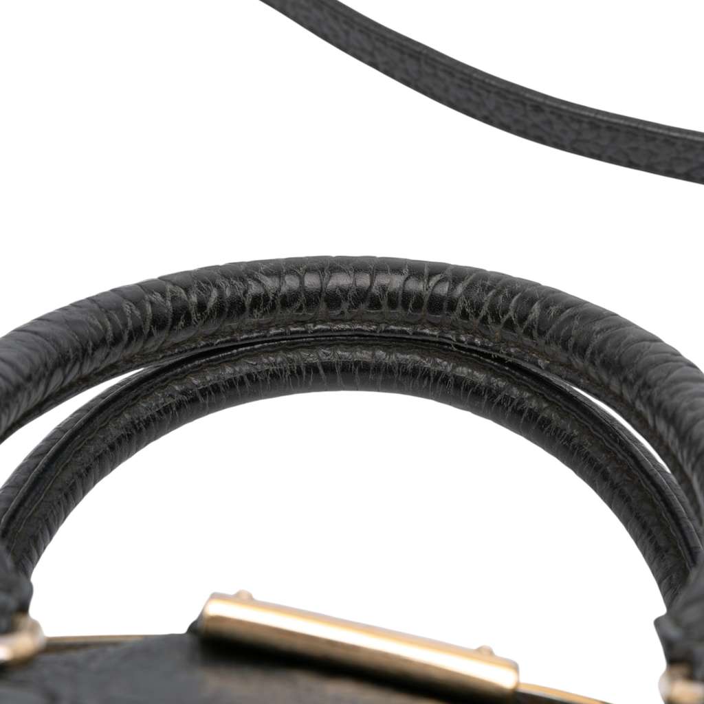 Burberry Small Heritage Grain Check Embossed Orchard Bowling Bag - Image 12