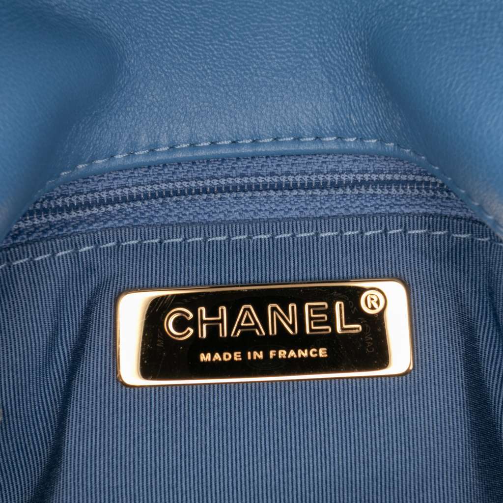 Chanel Medium Lambskin 19 Flap - Side view