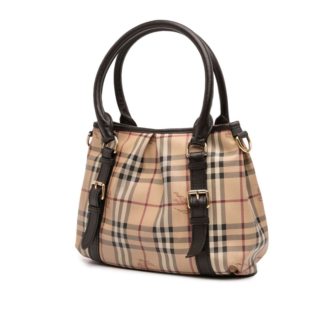 Burberry Small Haymarket Check Coated Canvas Northfield Satchel - 2