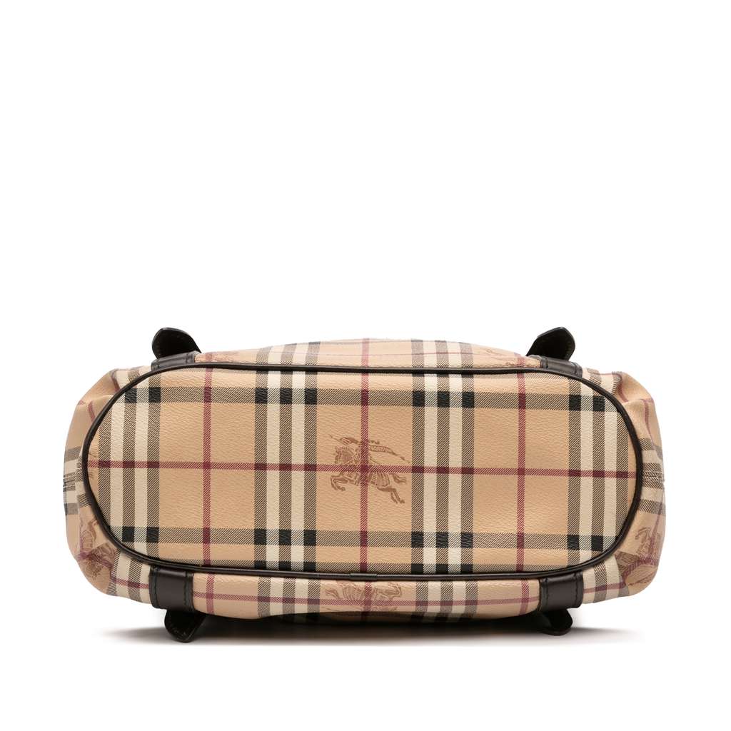 Burberry Small Haymarket Check Coated Canvas Northfield Satchel - 3