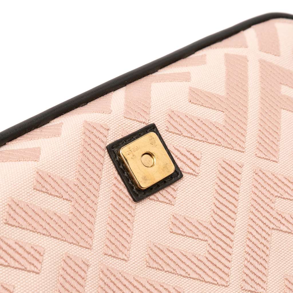 Fendi Zucca Embroidered Canvas Baguette Satchel - Image 11