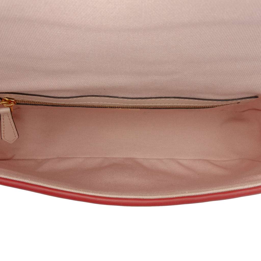 Fendi Zucca Embroidered Canvas Baguette Satchel - 4