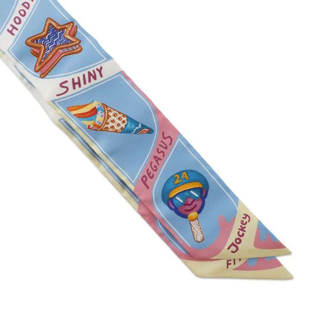 Hermès Funny Ice Cream Silk Twilly Scarf - Image 6