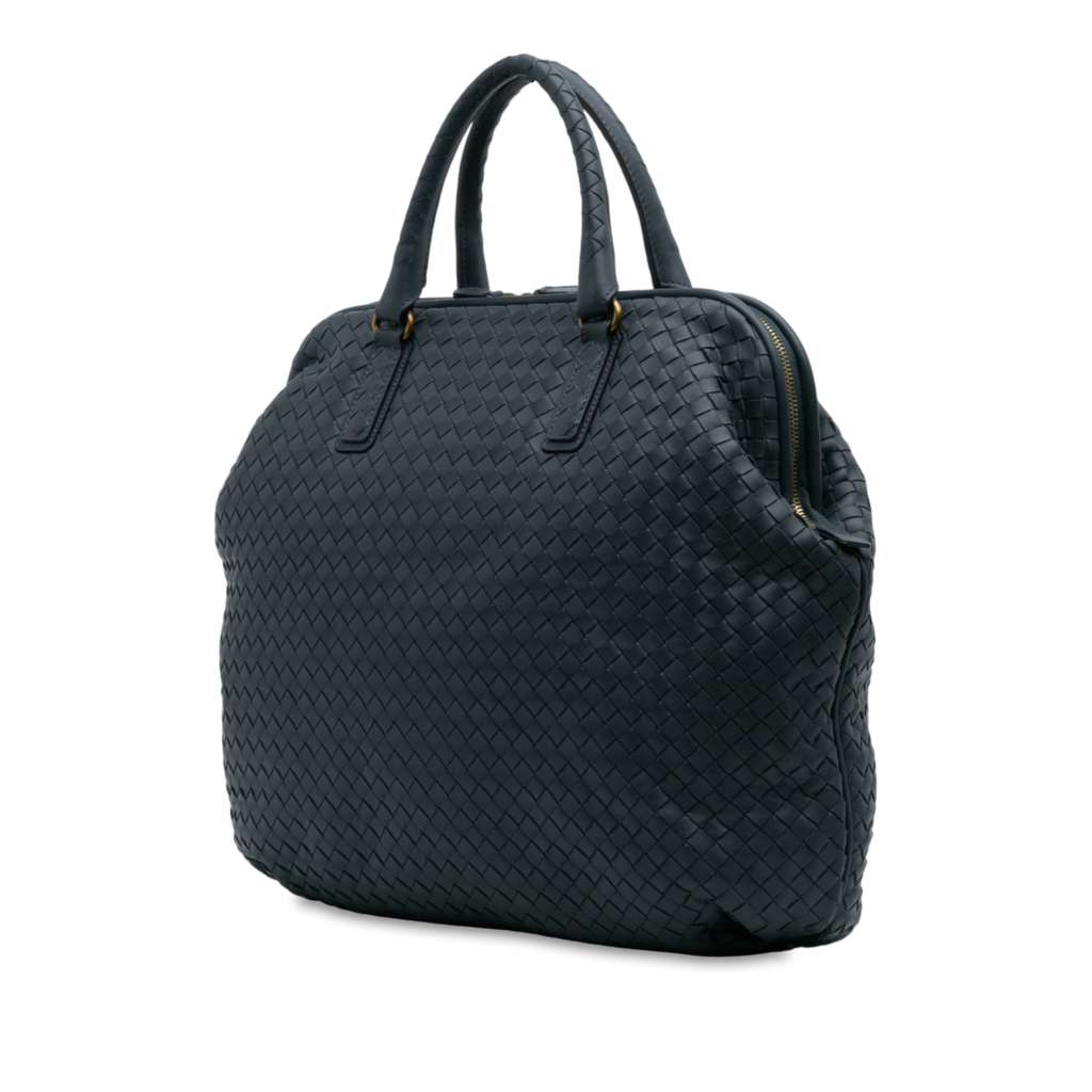 Bottega Veneta Nappa Intrecciato Frame Top Handle Bag - 2