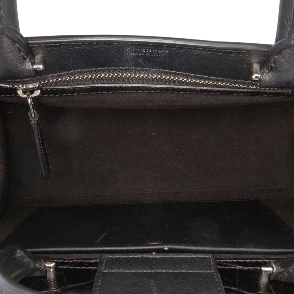 Givenchy Croc Embossed Calfskin Obsedia Satchel - 4