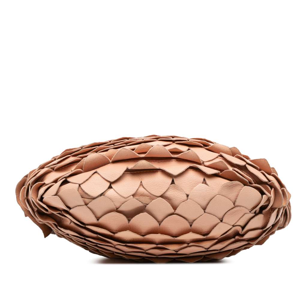 Saint Laurent Leather St Tropez Fish Scale Hobo - Image 6