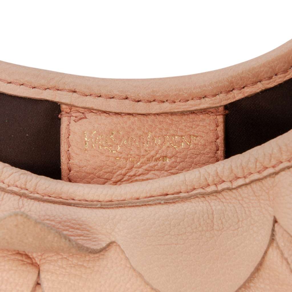 Saint Laurent Leather St Tropez Fish Scale Hobo - Side view