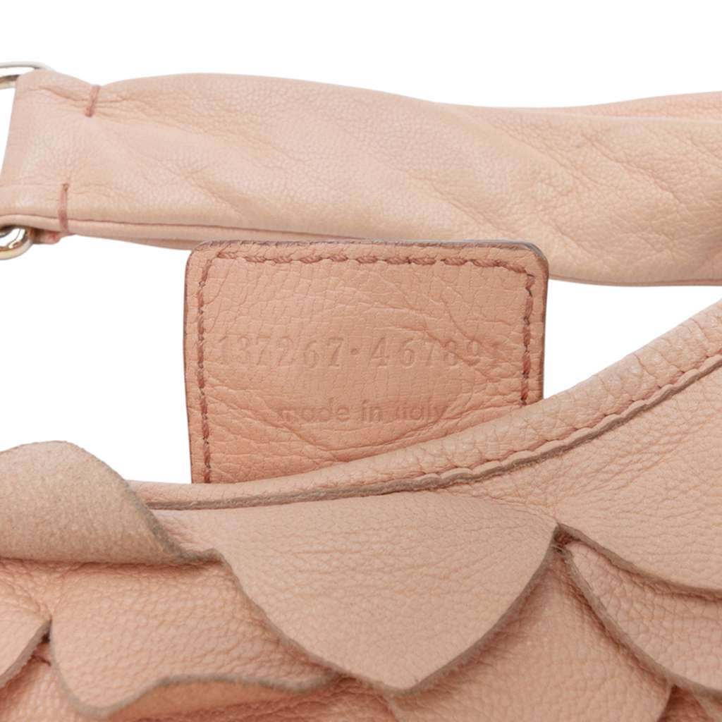 Saint Laurent Leather St Tropez Fish Scale Hobo - Detail 1