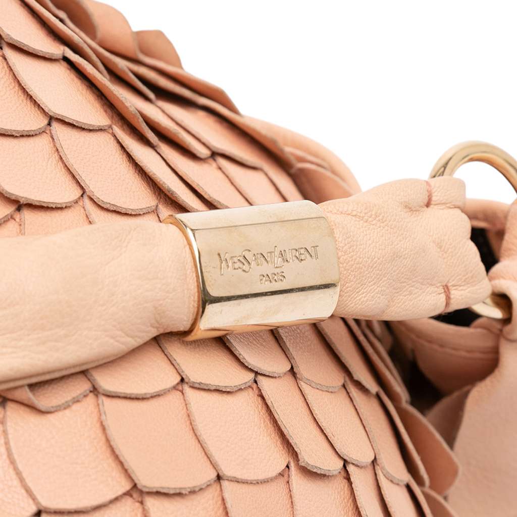 Saint Laurent Leather St Tropez Fish Scale Hobo - Detail 2