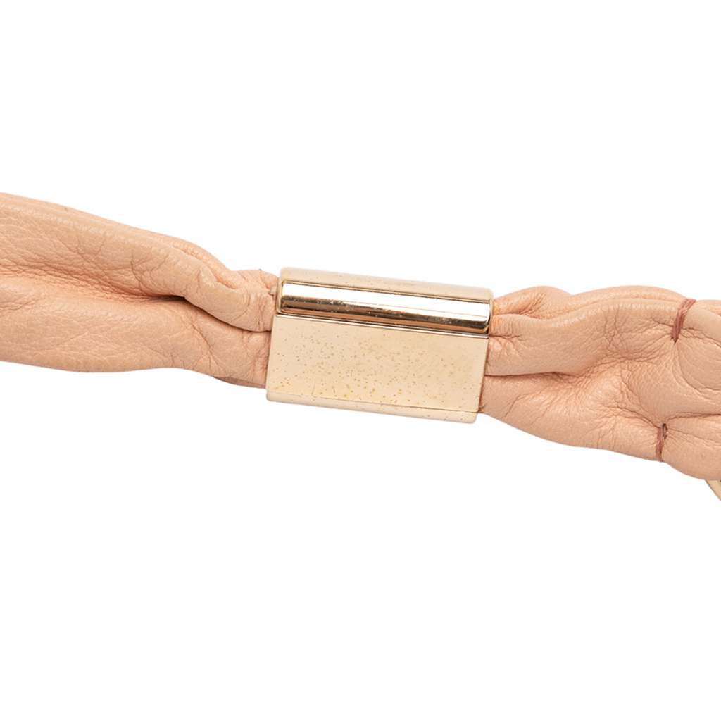 Saint Laurent Leather St Tropez Fish Scale Hobo - Image 12