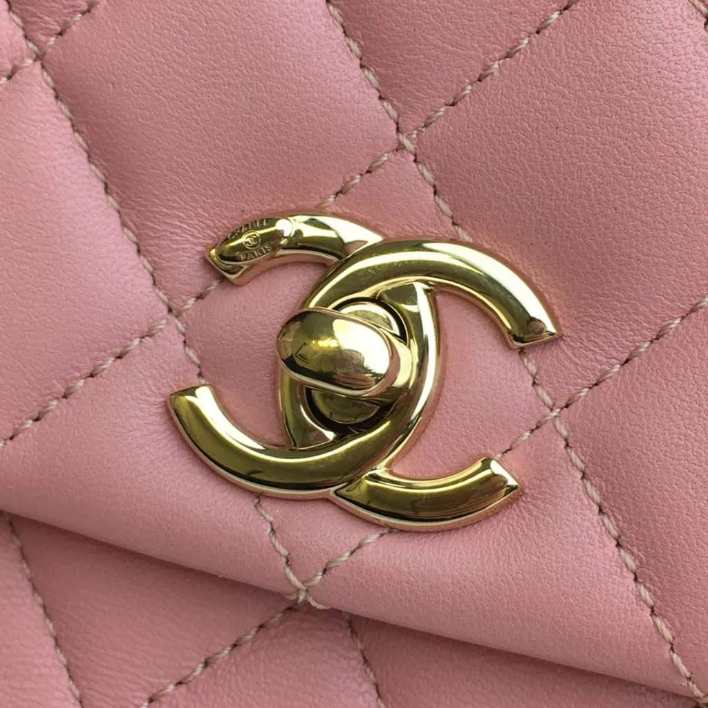 Chanel Small Lambskin Citizen Chic Flap Pink Leather Good - Box View