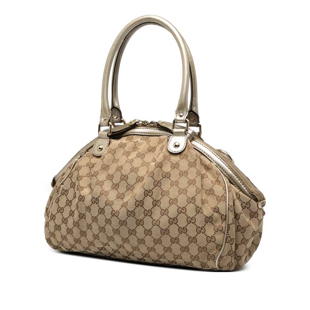Gucci GG Canvas Sukey Satchel - Back view