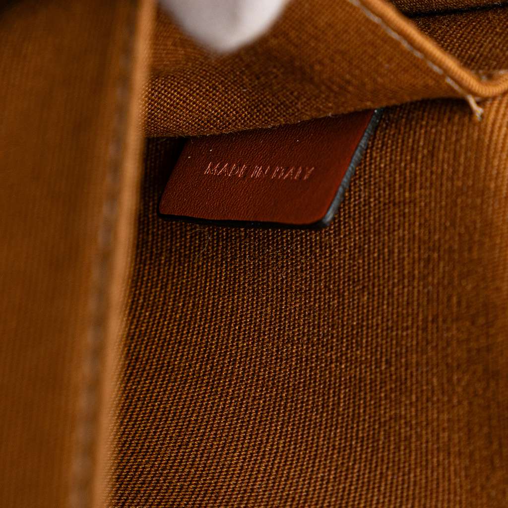 Celine Medium Triomphe Coated Canvas Folco Crossbody - Side view