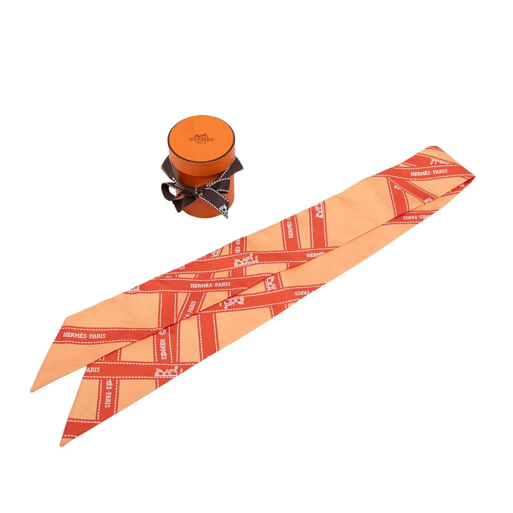 Hermès Bolduc Silk Twilly Scarf - 5