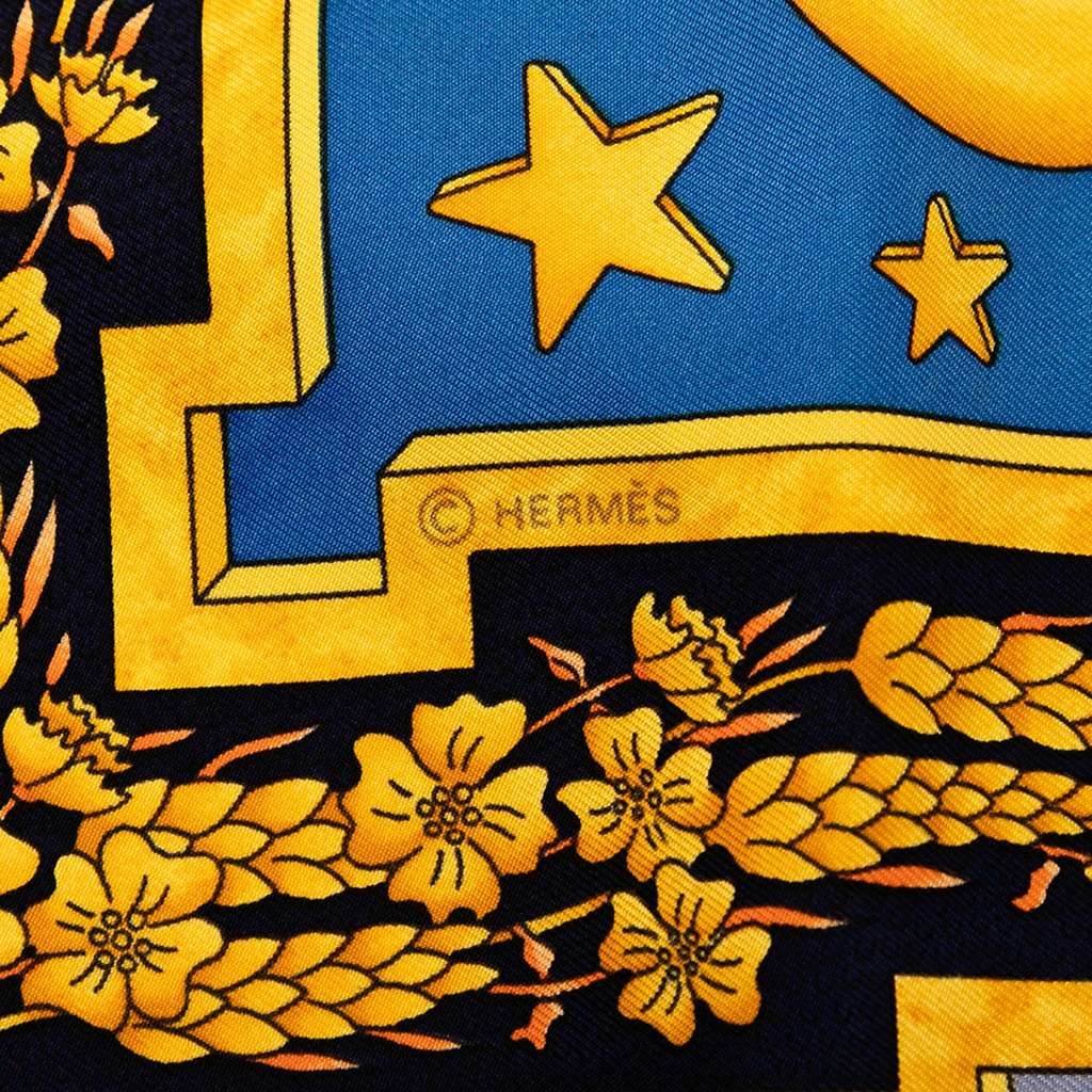 Hermès Carpe Diem Silk Scarf - Back view