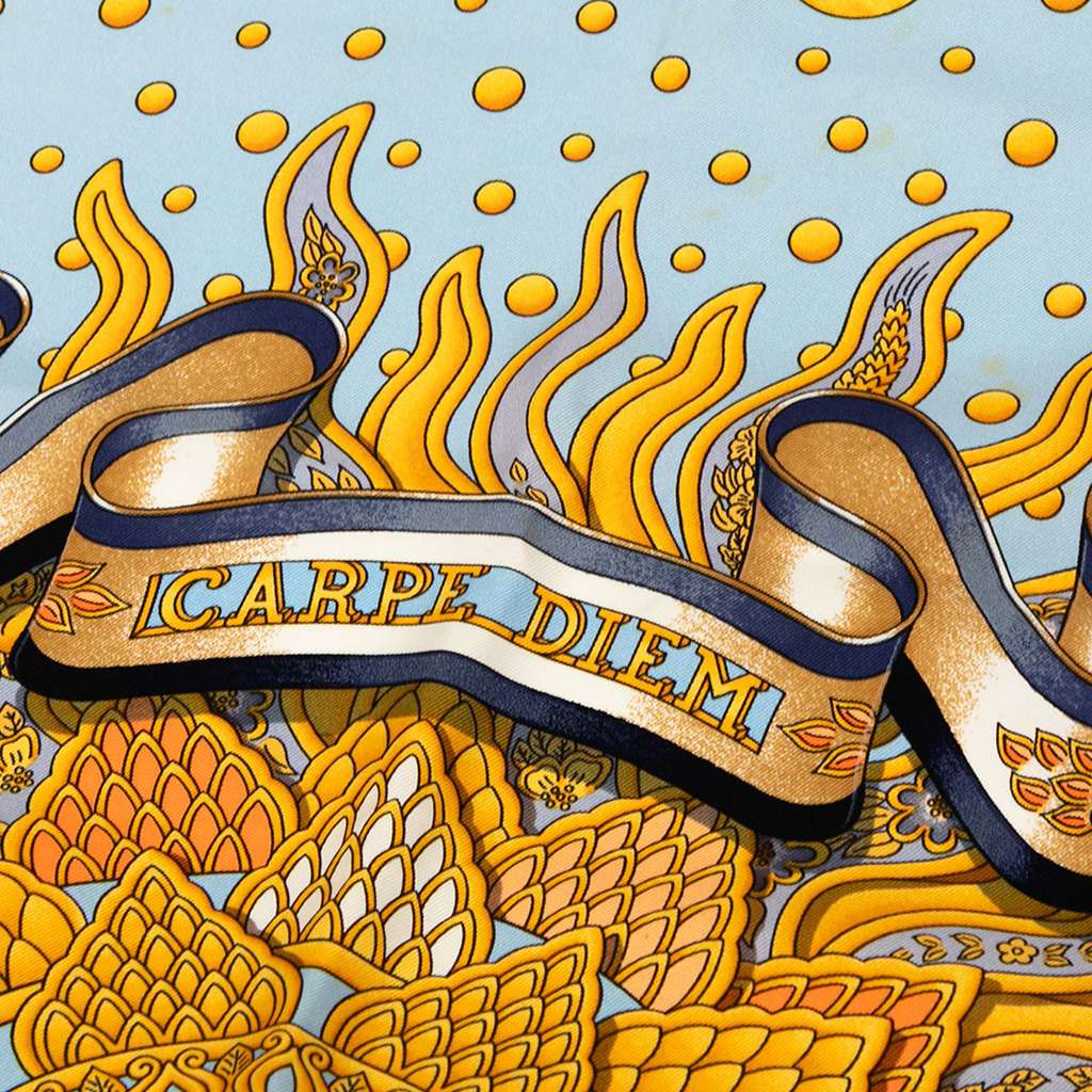 Hermès Carpe Diem Silk Scarf - Detail 2