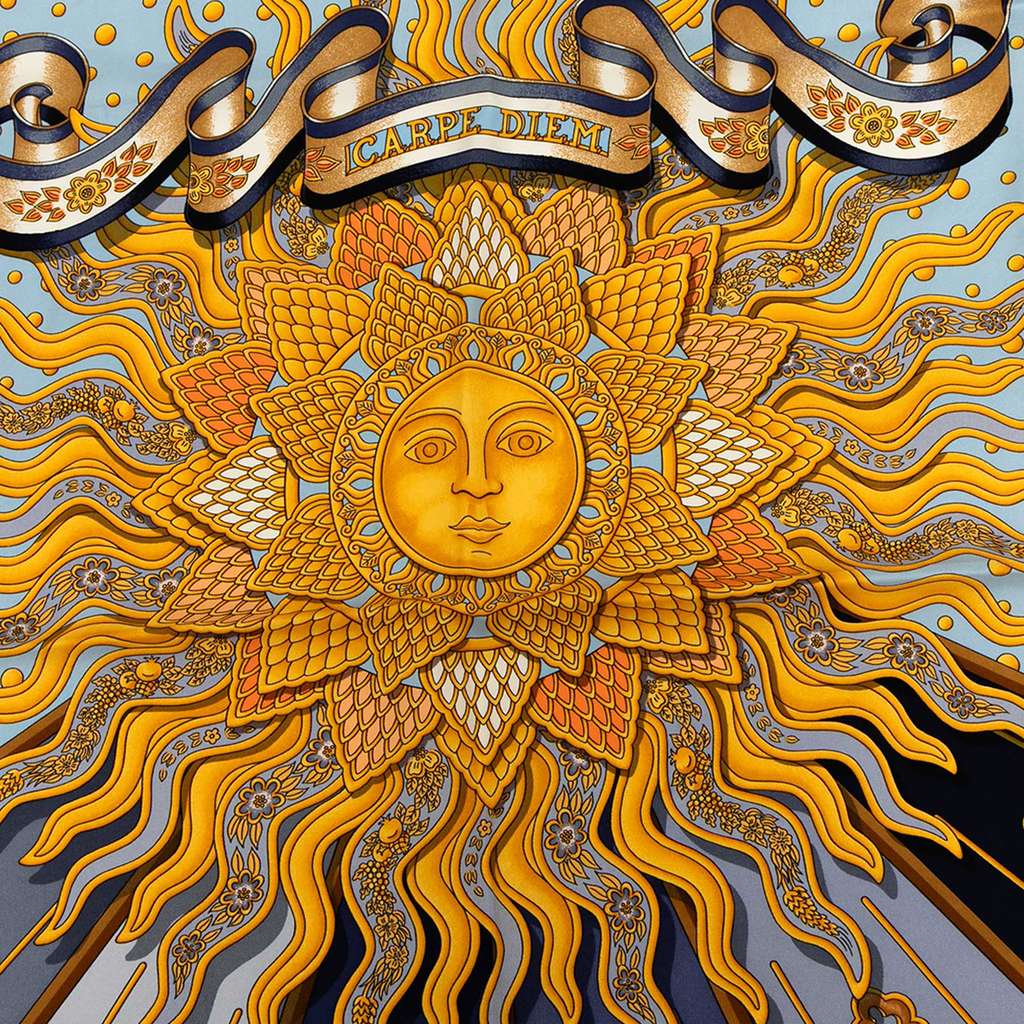 Hermès Carpe Diem Silk Scarf - Image 11