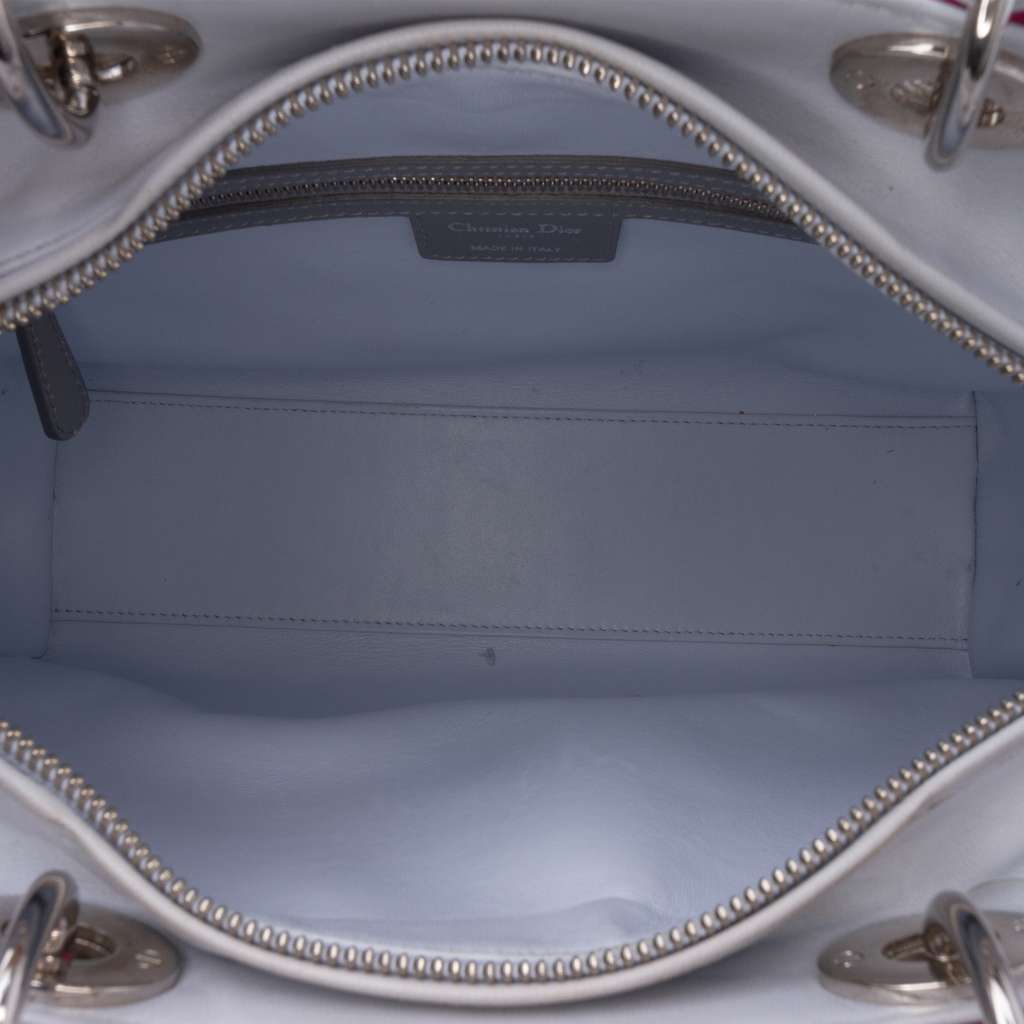 Dior Large Bicolor Lambskin Cannage Lady Dior - 4