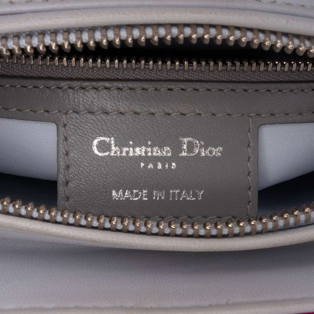 Dior Large Bicolor Lambskin Cannage Lady Dior - Side view