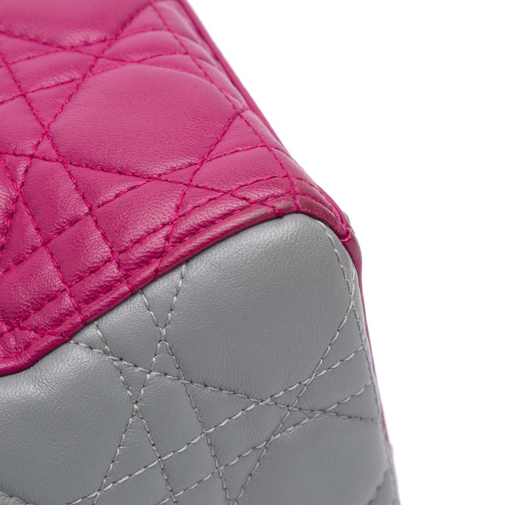 Dior Large Bicolor Lambskin Cannage Lady Dior - Image 11