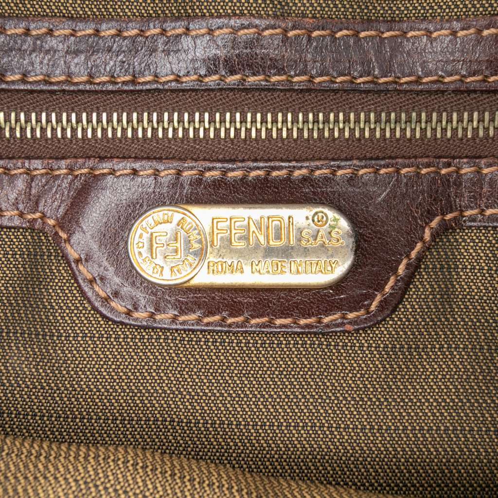 Fendi Zucca Canvas Satchel - Side view