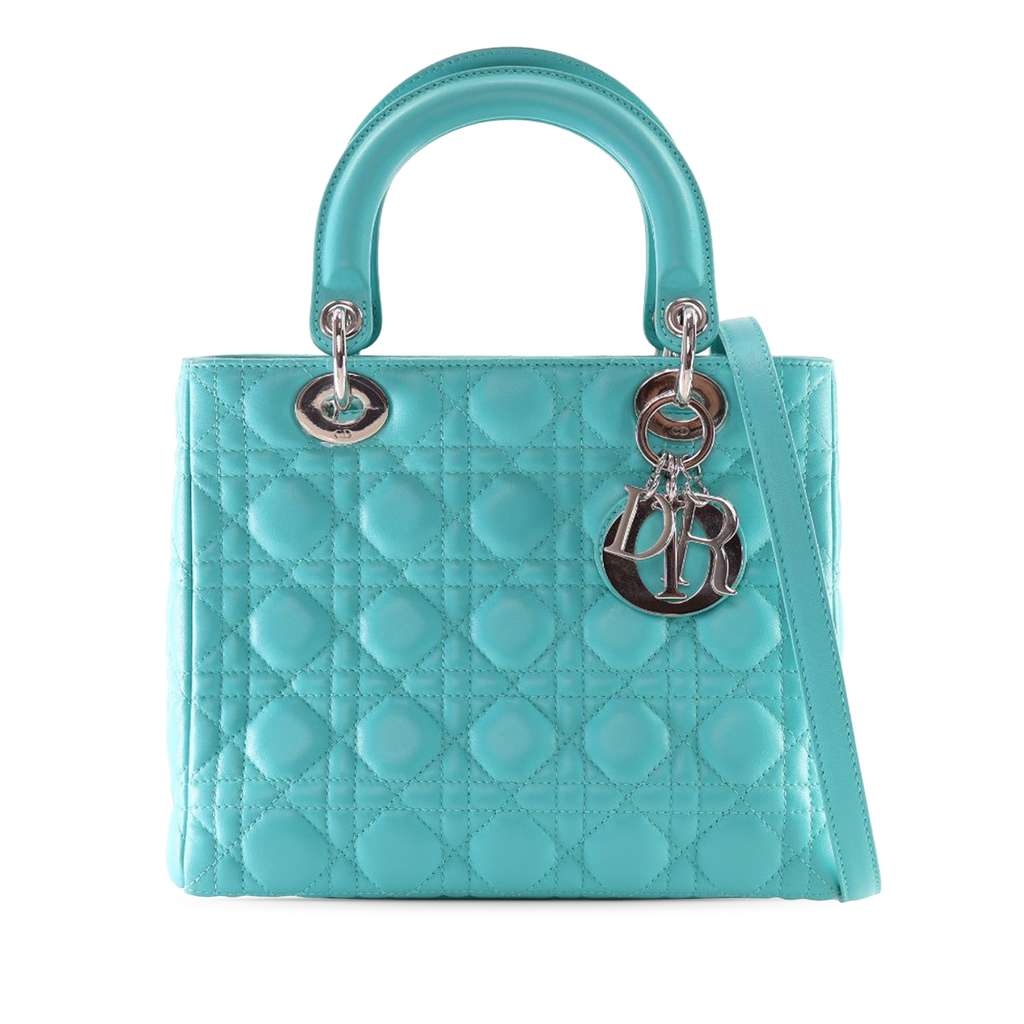 Dior Medium Lambskin Cannage Lady Dior