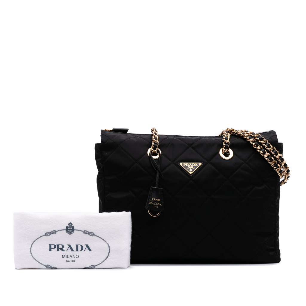 Prada Large Impuntu Re Nylon Re Edition 1995 Chaine Tote - Image 14