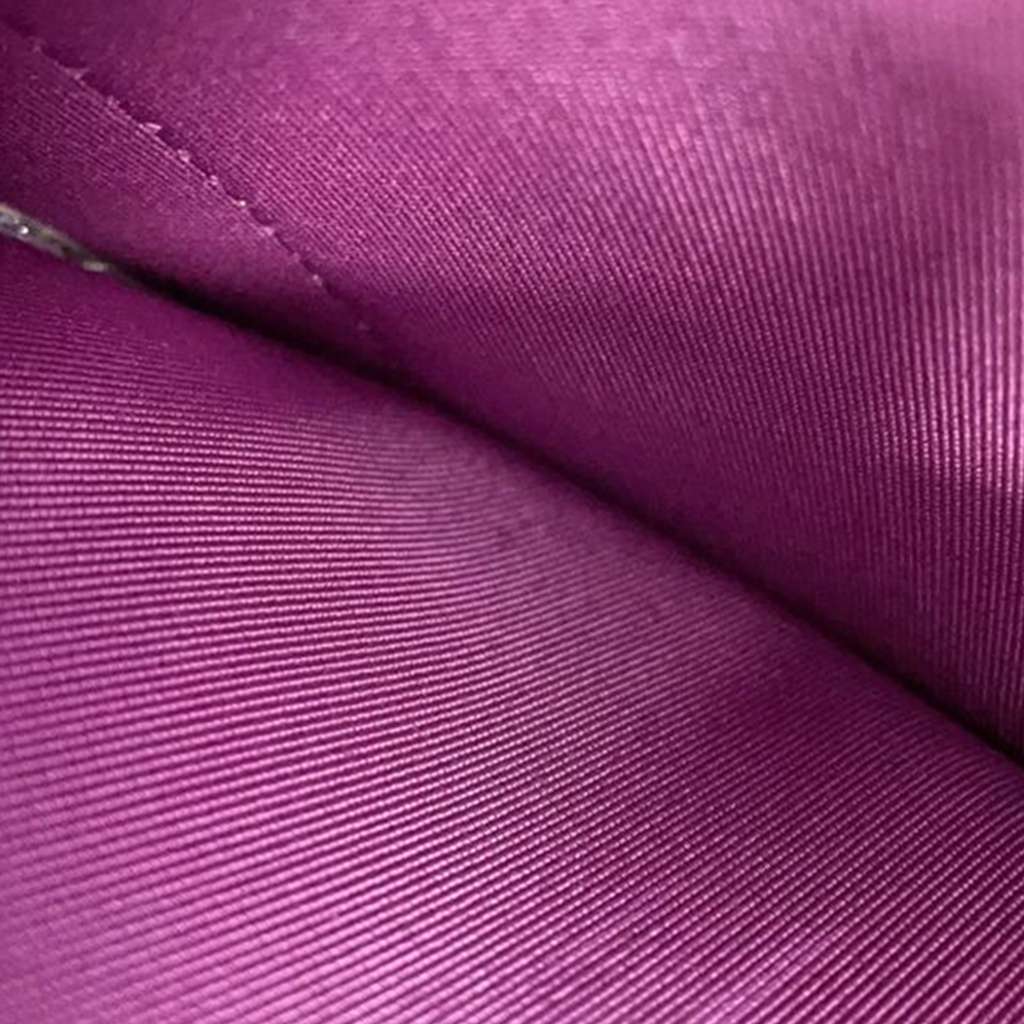 Chanel CC Quilted Tweed Rainbow Hardware Wallet on Chain - Side view