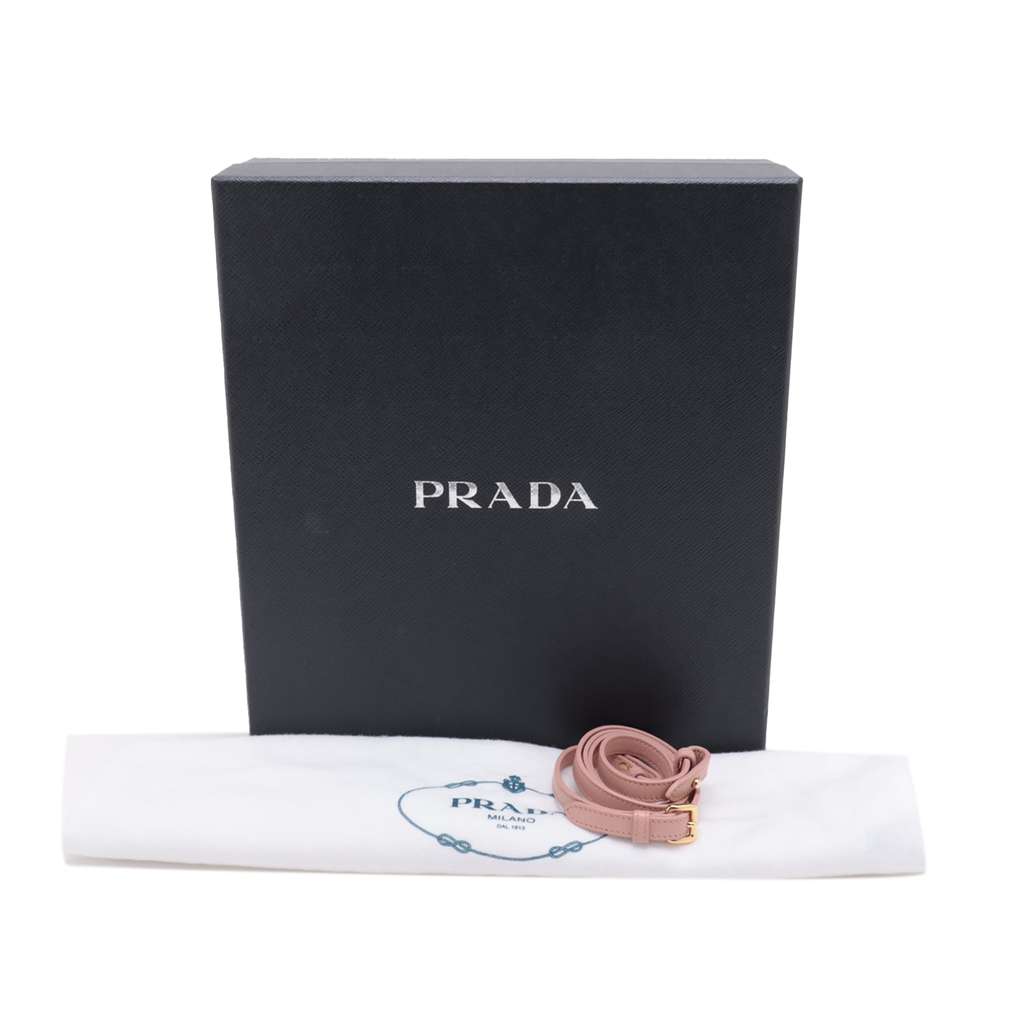 Prada Mini Shearling Triangle Satchel - Image 11