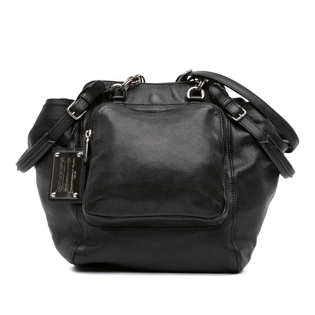Dolce & Gabbana Leather Miss Pocket Satchel