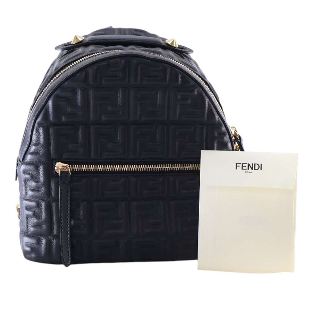 Fendi Mini Zucca Embossed Nappa By The Way Backpack - Image 13