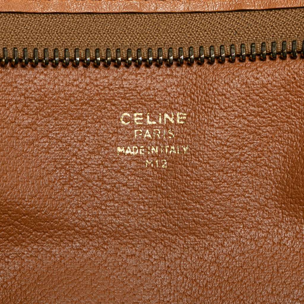 Celine Macadam Coated Canvas Clutch - Side view