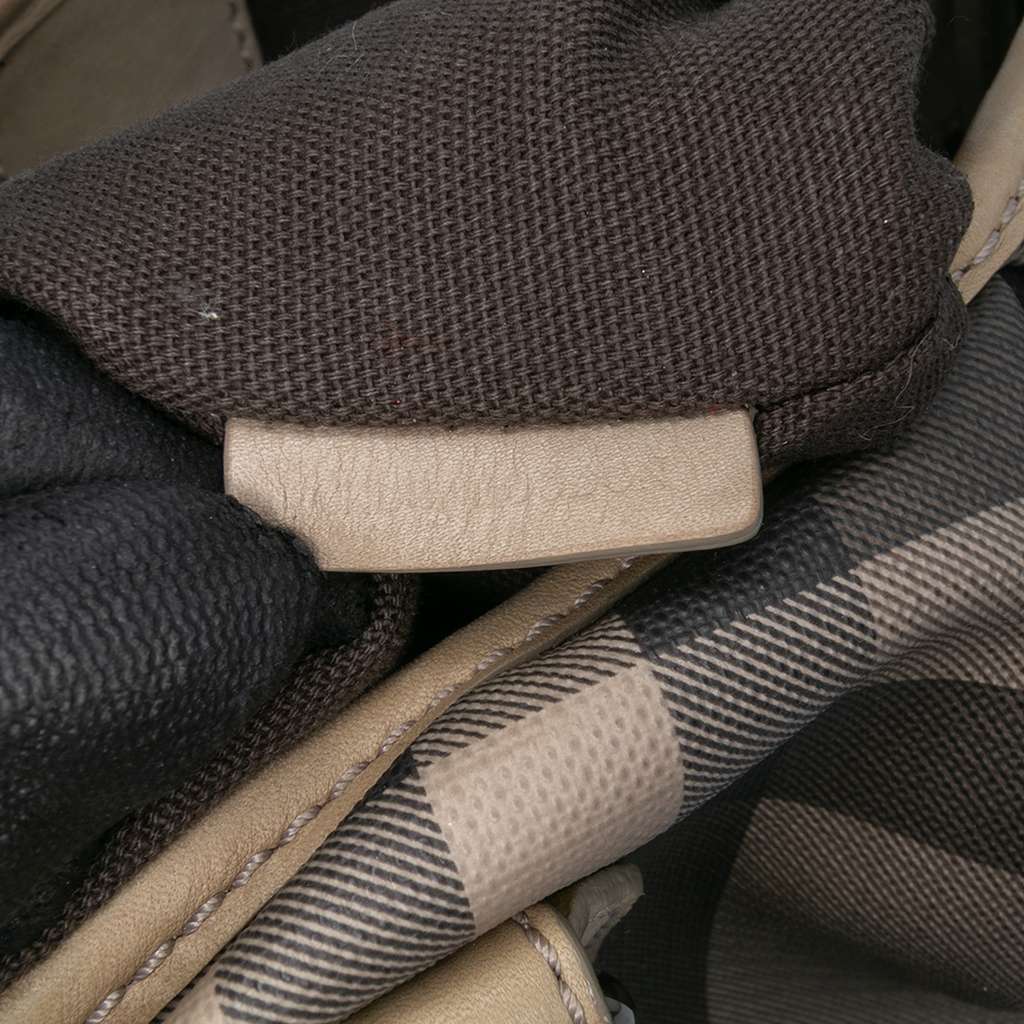 Burberry Smoke Check Coated Canvas Northfield Satchel - Detail 1