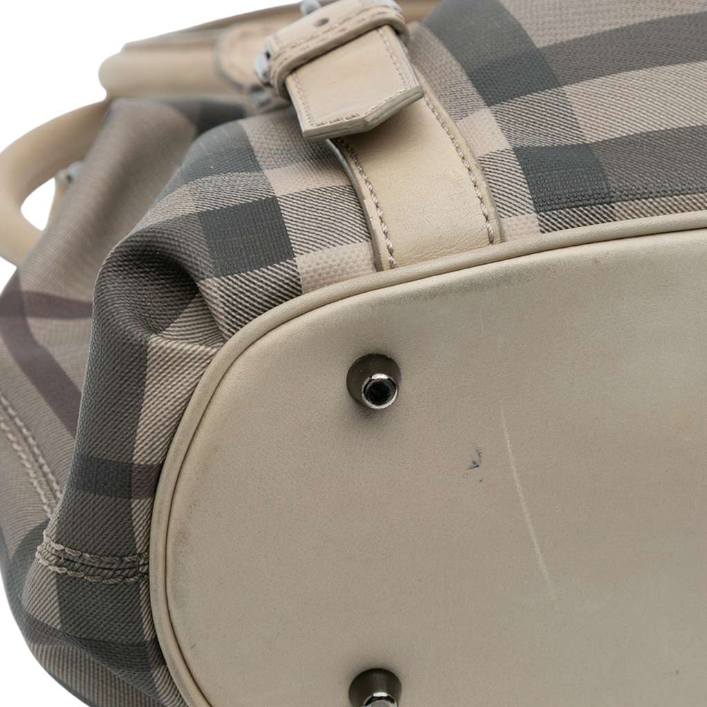 Burberry Smoke Check Coated Canvas Northfield Satchel - Detail 2
