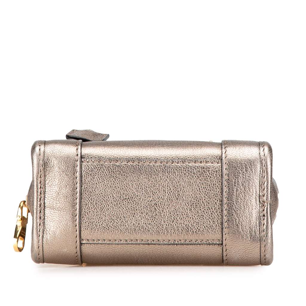Loewe Micro Metallic Leather Amazona Satchel - Image 6
