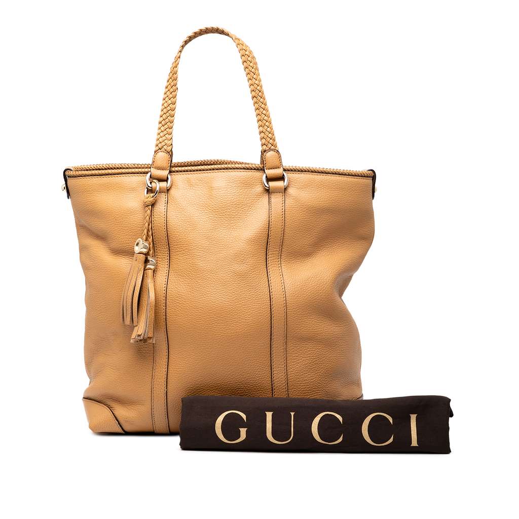 Gucci Large Leather Marrakech Tote - Image 10