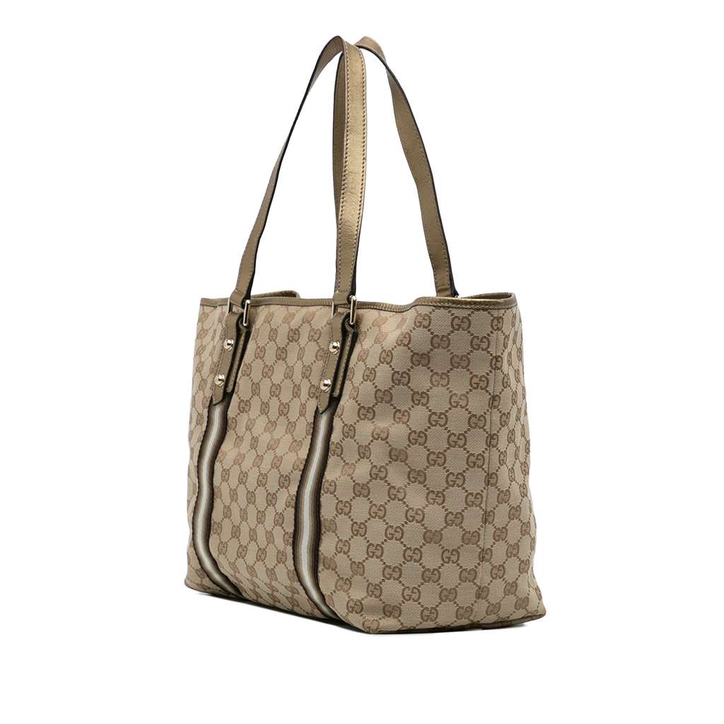 Gucci Large GG Canvas Jolicoeur Tote - Back view