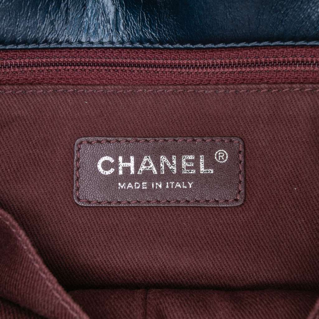 Chanel Medium Quilted Glazed Calfskin Coco Pleats Flap - Side view