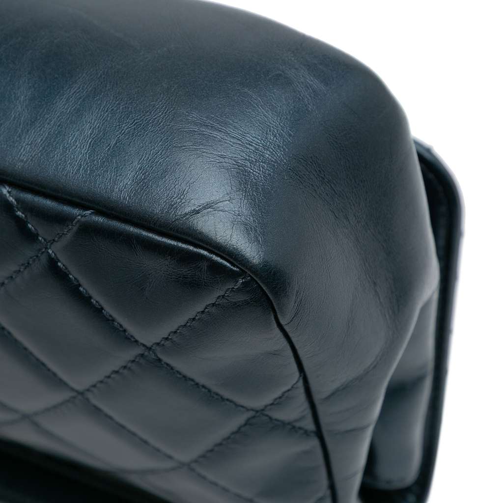 Chanel Medium Quilted Glazed Calfskin Coco Pleats Flap - Image 11