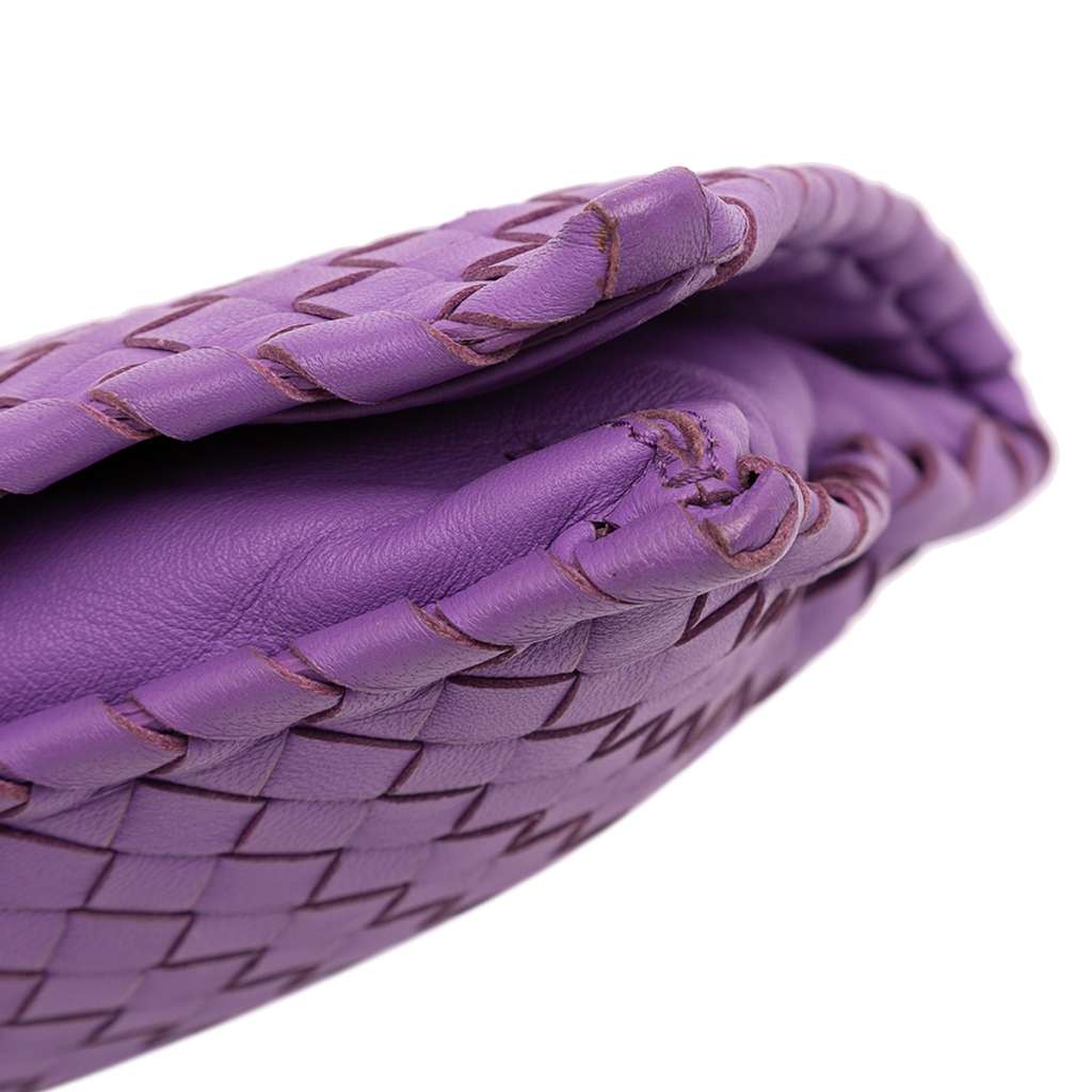 Bottega Veneta Nappa Intrecciato Turn Lock Clutch - Image 12