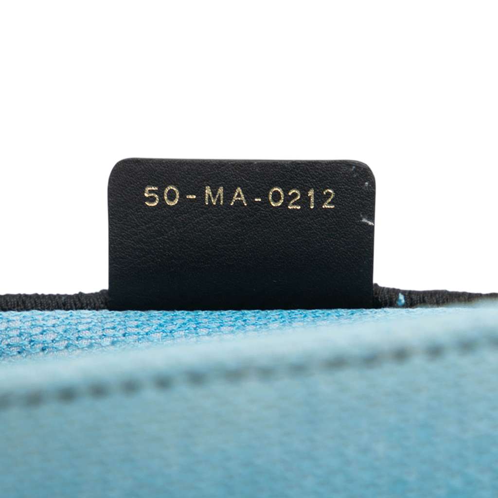 Dior Medium Embroidered Canvas Zebra D Jungle Pop Book Tote - Detail 1