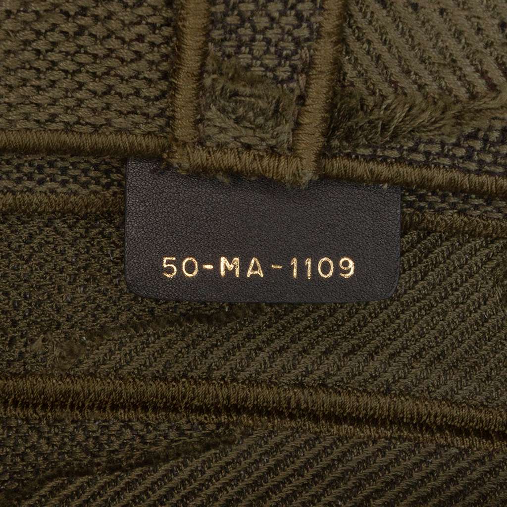 Dior Camouflage Canvas Embroidered Saddle Bag - Detail 1