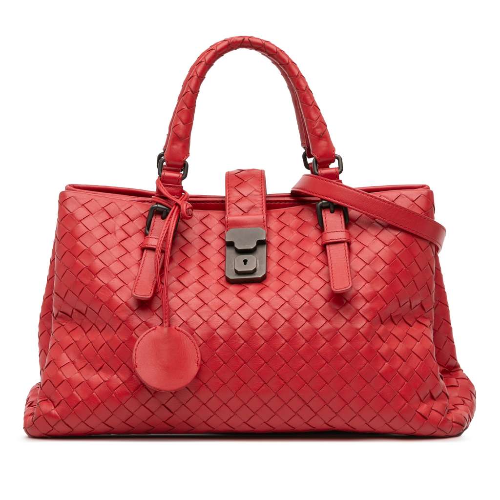 Bottega Veneta Small Nappa Intrecciato Roma Satchel