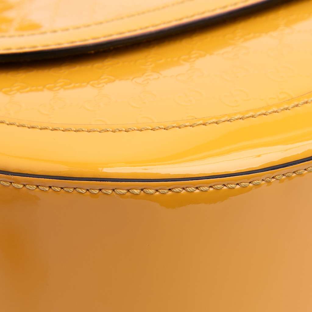 Gucci Microguccissima Patent Stirrup Crossbody - Image 10