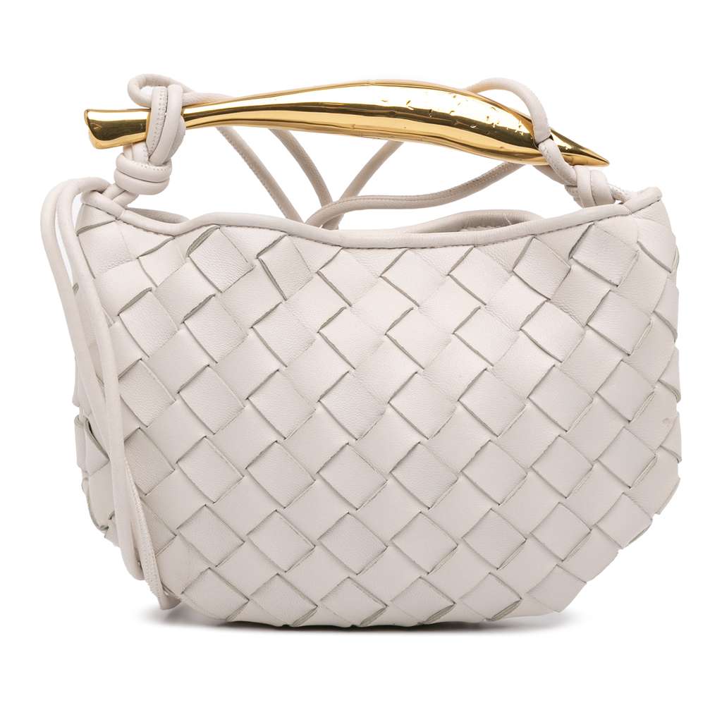 Bottega Veneta Baby Lambskin Intrecciato Sardine