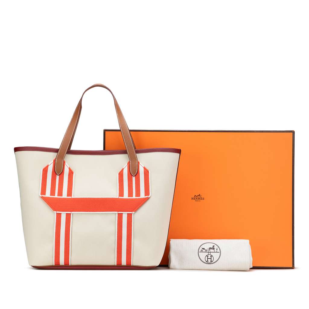 Hermès Toile and Clemence Pursangle Tote - Image 13