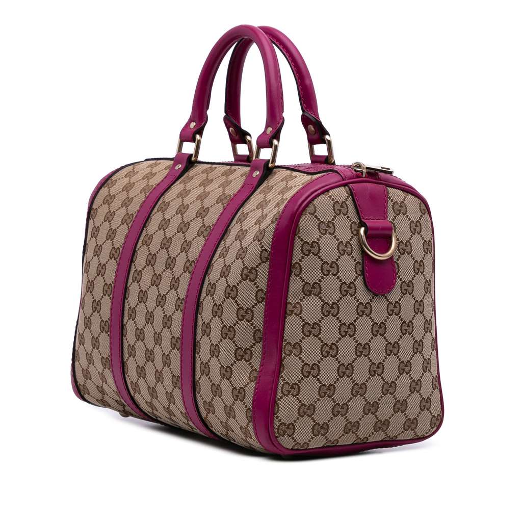 Gucci Medium GG Canvas Joy Boston Bag - Back view