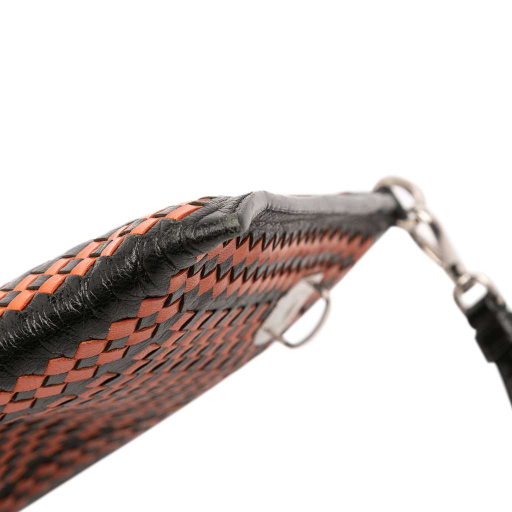 Prada Woven Goatskin Madras Shoulder Bag - Image 10