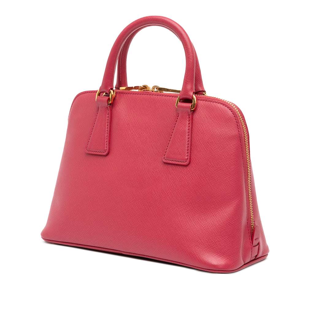 Prada Small Saffiano Lux Promenade Satchel - Back view